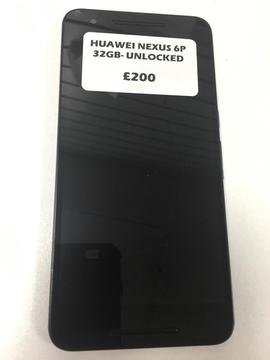 HUAWEI NEXUS 6P- 32GB- BLACK- UNLOCKED