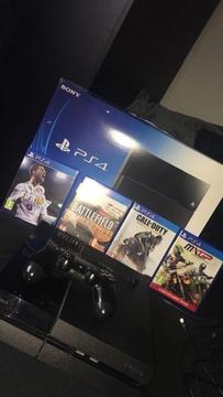 PS4 For Sale Including 4 Games Ps4 Remote Charging Cable and Headset