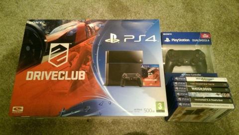 PS4 500GB. 2 Controllers. 6 Games. Fully boxed. £220