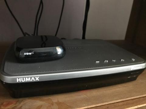 Humax freeview recorder 1T and Now TV box