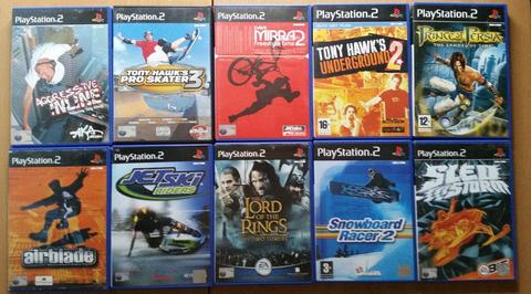 Sony Playstation 2 Games Bundle, 10 games including Tony Hawk's Underground 2