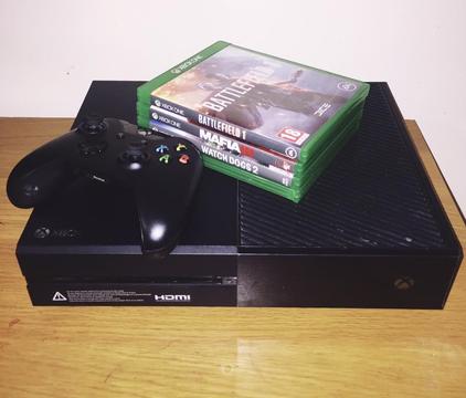 Xbox One 500GB + 4 Games + 1 Controller (Testing Is Welcome)