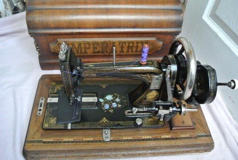 Vintage Frister & Rossmann Sewing Machine Made in Germany For Robert Reid Dean Street Bristol