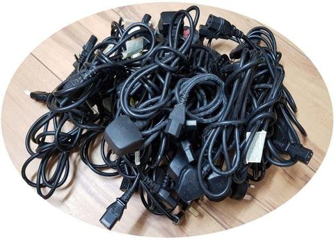 JOBLOT OF MIXED POWER CABLES 79 TOTAL;