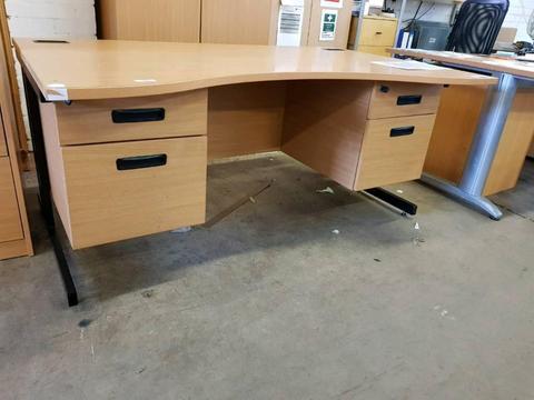 Waved office desks 160cm wide (x240 available)