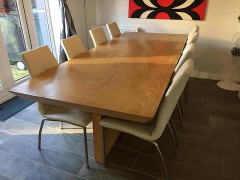 Free for collection - oak veneer dining table no chairs