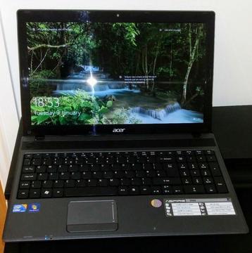 Acer Aspire 5733 i3 Laptop: 6GB RAM 240GB SSD - Windows 10 - Refurbished looks like new