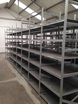 10 bays Galvenised SUPERSHELF industrial shelving ( pallet racking /storage)