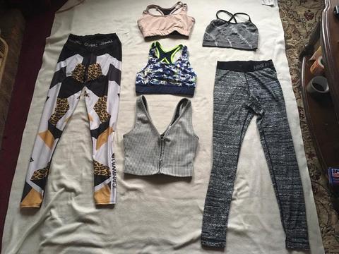 Bundle ladies fittness clothes nike size 6/8 used 6 items £25