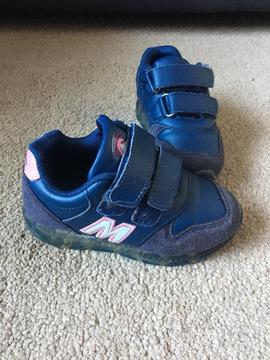 Size 8.5 flashing trainers