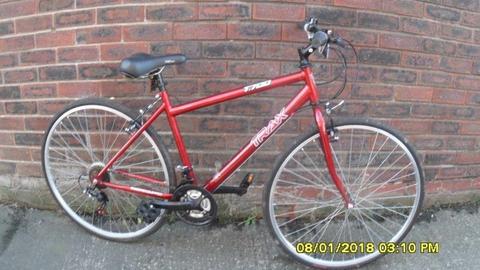 TRAX 18sp UNISEX HYBRID/TOWN BIKE 18in FRAME EXC COND HARDLY USED JUST SERVICED