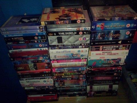 dvd boxsets large lot some sealed