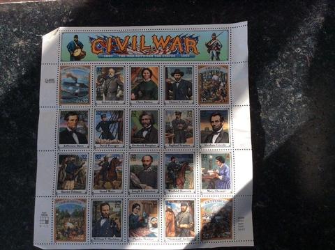 American civil war stamps