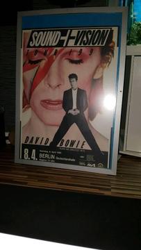 Bowie in berlin concert advertising bowie poster as rare as easy sell on sites