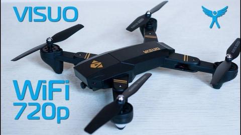 DRONE VISUO XS809HW WIFI FPV Quadcopter 2.4G Flown once by someone too old for it(ME)