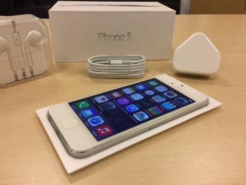 Boxed White Apple iPhone 5 16GB Factory Unlocked Mobile Phone + Warranty