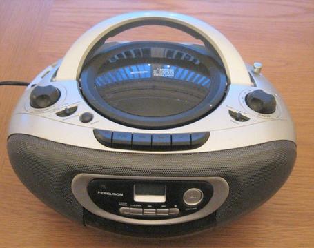 Portable Ferguson CD, USB, Radio Cassette Recorder Player