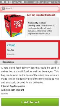 Hot food delivery bags