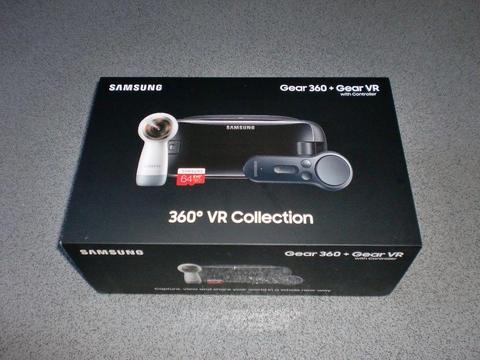 Brand new, sealed.Samsung 360 + Gear VR Collection + FREE 64GB SD Card