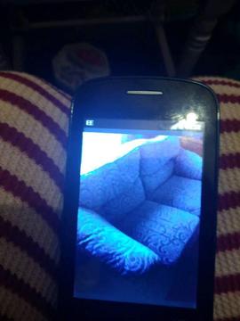 3 seater fabric settee 1 chair ex cond