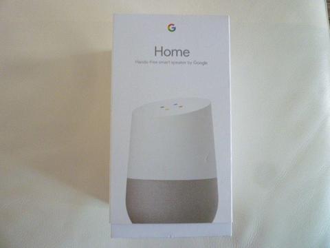 GOOGLE HOME VOICE ACTIVATED BRAND NEW BOXED HANDS FREE BLUETOOTH WIRELESS SMART SPEAKER BARGAIN