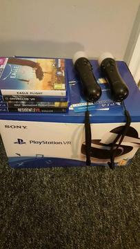 Ps4 vr with move controller and camera and games