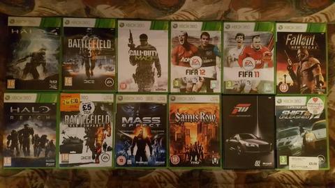 12 XBOX GAMES FOR SALE