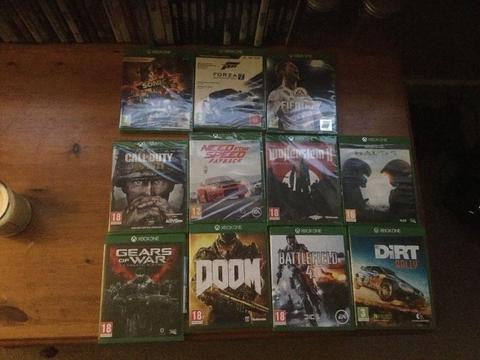 Loads new Xbox one games for sale from £12 each to £34 each see pictures ask for prices