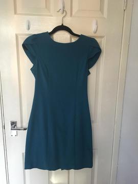 Blue Work Dress H&M - Size 38 / 10 (UK) / M