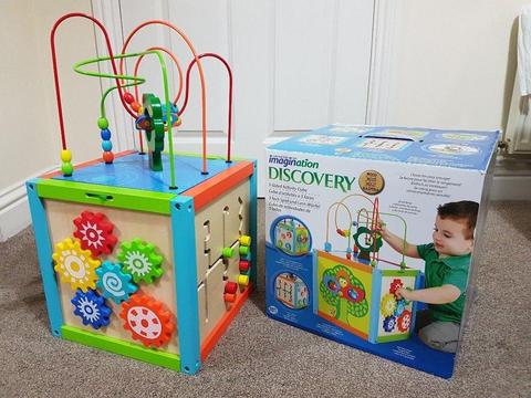 Wooden Multi-Activity Cube Kid Toy Play Set
