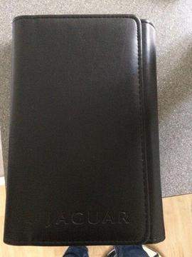 Jaguar manual in leather case
