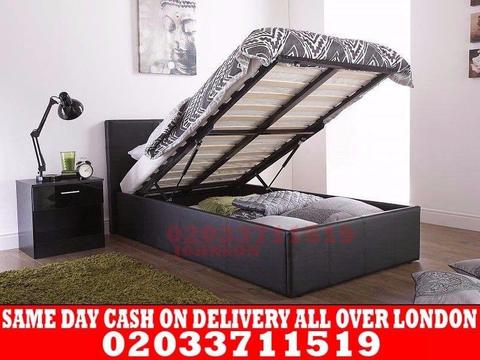 BRAND NEW SINGLE LEATHER STORAGE BED Available with Mattress Albion