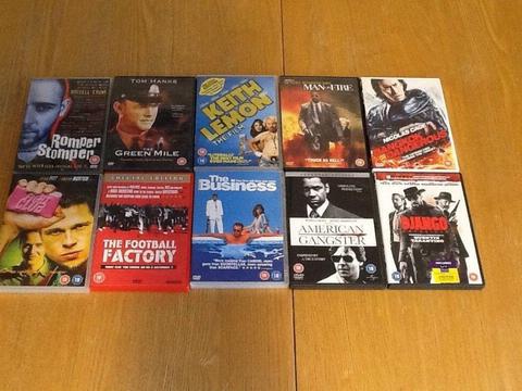 Assortment of 18 rated action movies