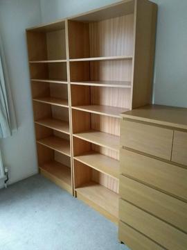 2 large IKEA Billy bookcases