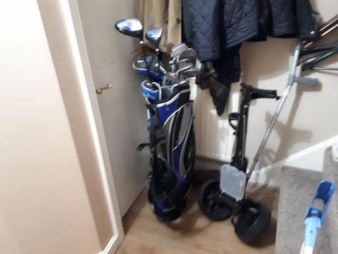 Golf set with trolly