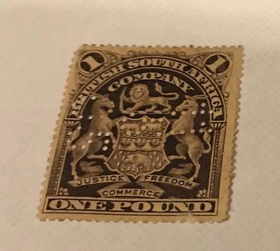 British South Africa Company £1 Stamp