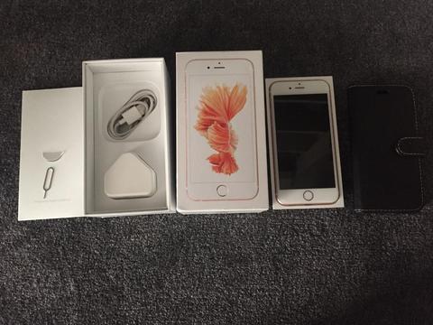 iPhone 6s rose gold 16gb unlocked excellent condition