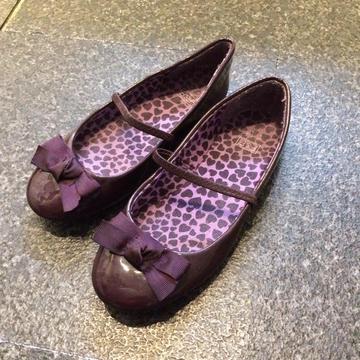 Girls purple party shoes