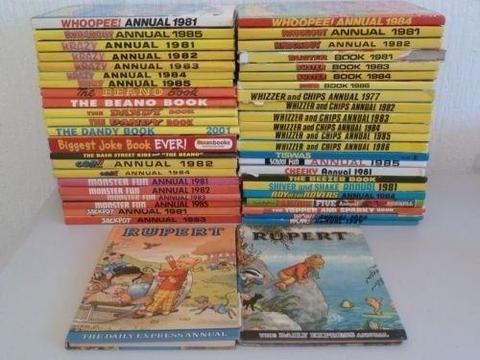 BEANO, DANDY, BASH STREET KIDS, WHIZZER AND CHIPS, BUSTER, KRAZY and MANY MORE
