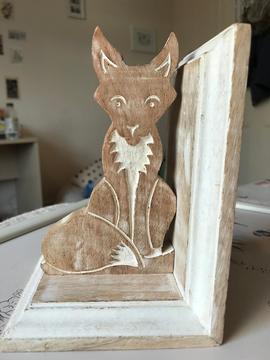 Cute Vintage Style Bookend Fox x2