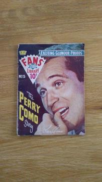 RARE 1958 PERRY COMO FANS STAR BOOK
