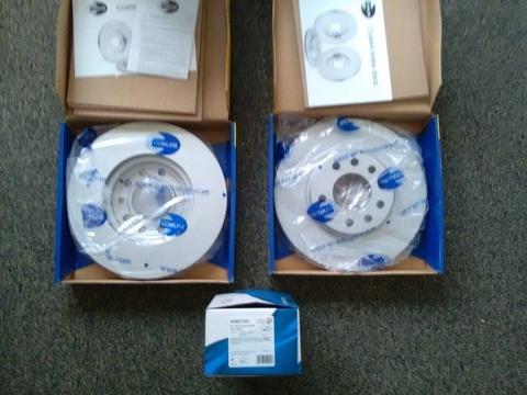 Vauxhall front discs and pads