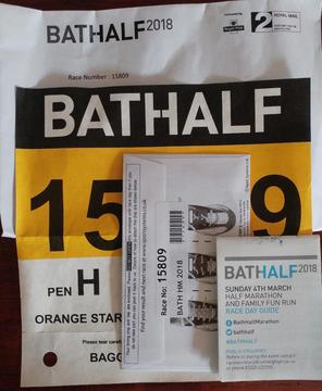 Bathalf 2018 Race Pack For Sale