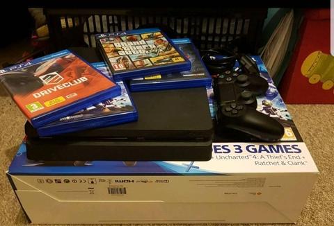 SONY PLAYSTATION 4 1TB PS4, PAD GAMES BUNDLE