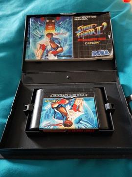 Classic megadrive game street fighter 2