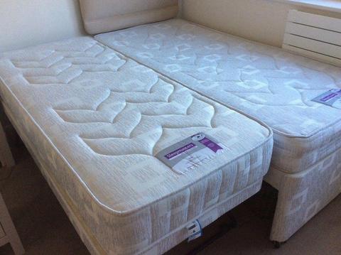 Single bed with stowaway guest bed