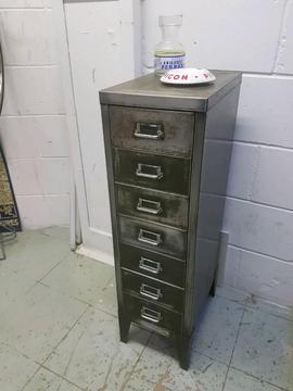 SMALL FILING CABINET OLIVE GREEN