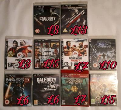 Playstation 3 Games (Mint)