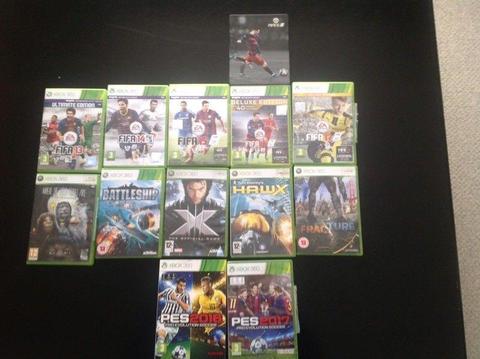 Xbox 360 games for sale, starting from £2.50 up to £25 each