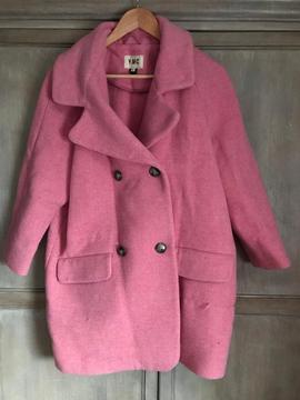 YMC pink wool coat - size 8